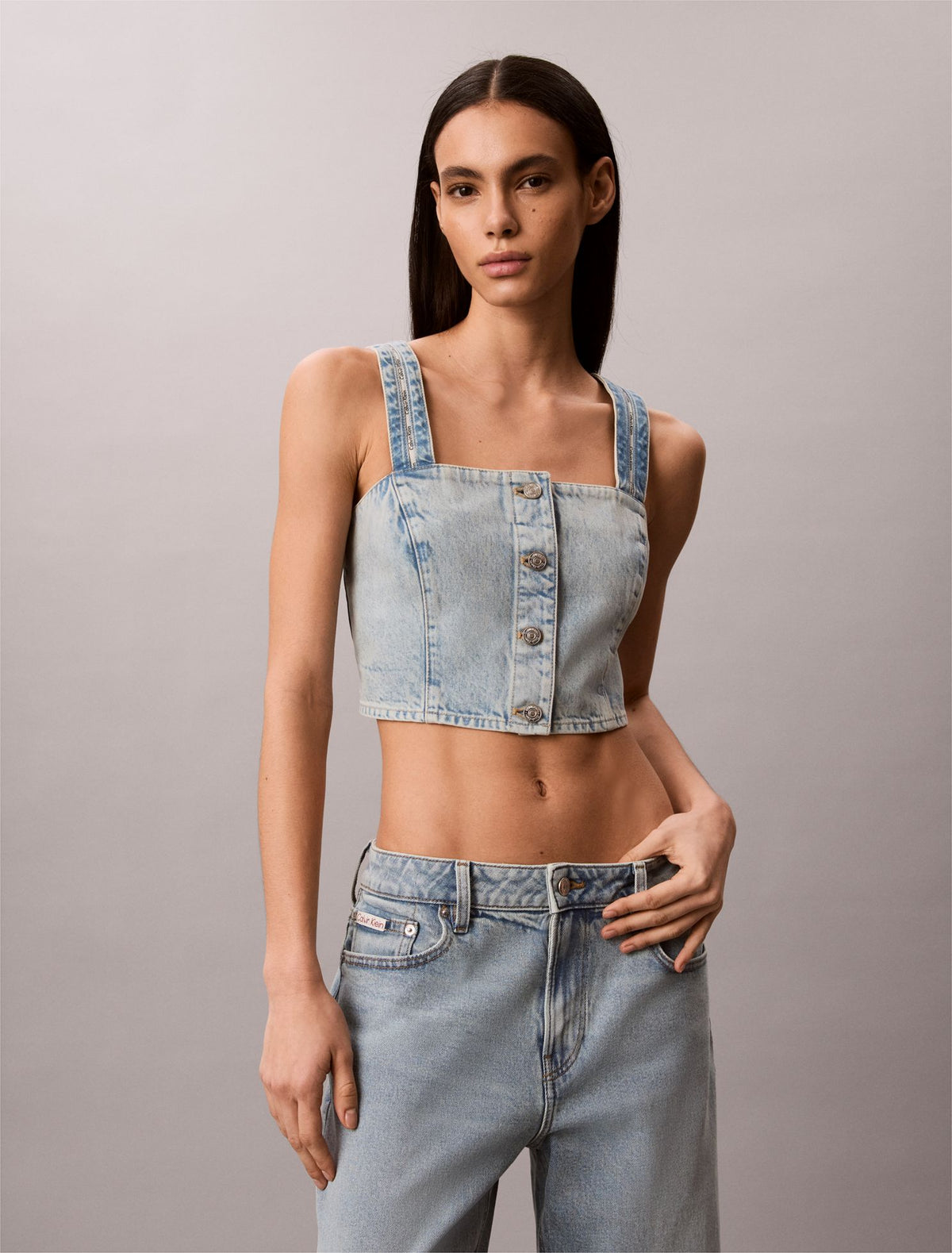 Denim Trucker Tank Top - Calvin Klein Women