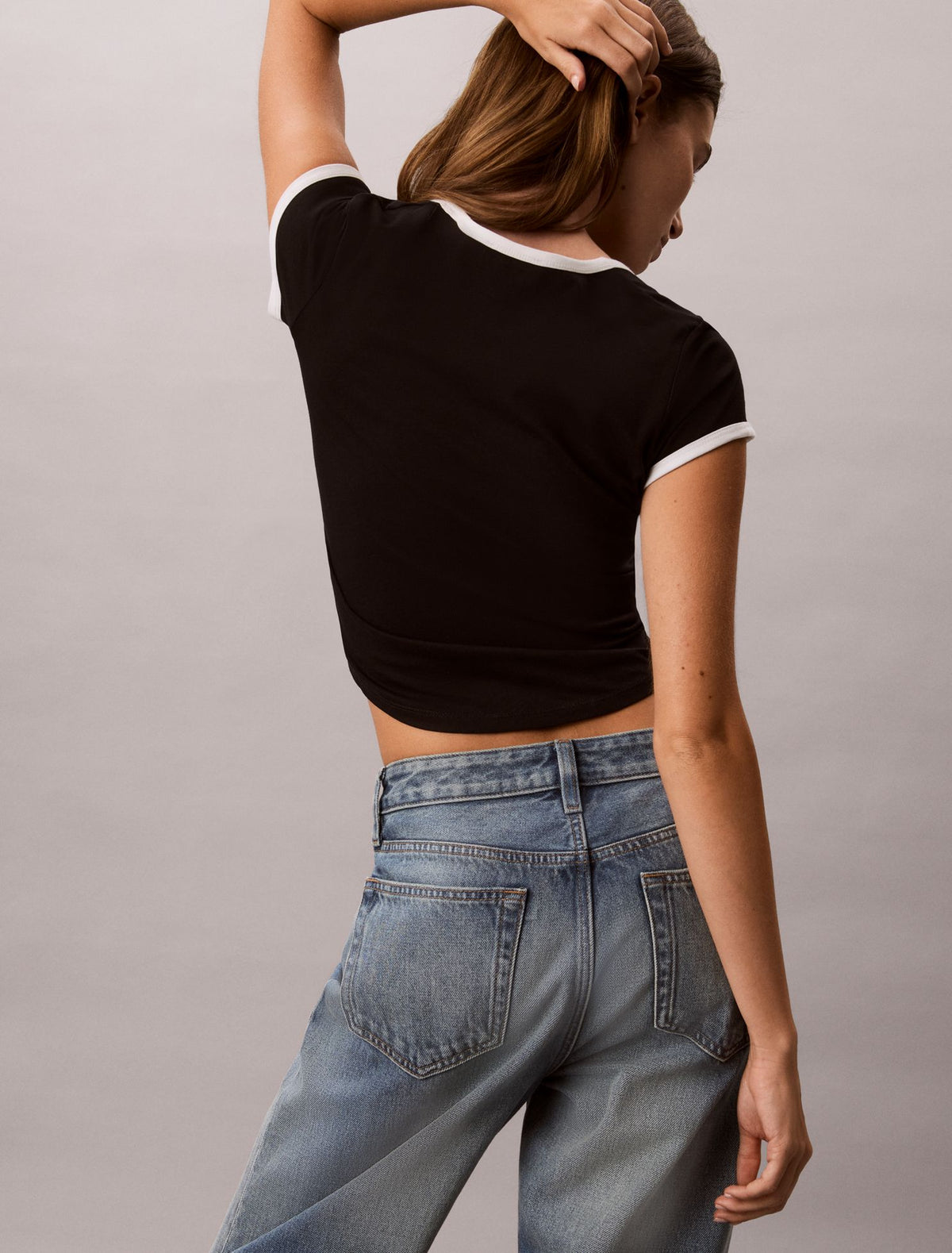 Monologo Graphic Slim T-Shirt - Calvin Klein Women