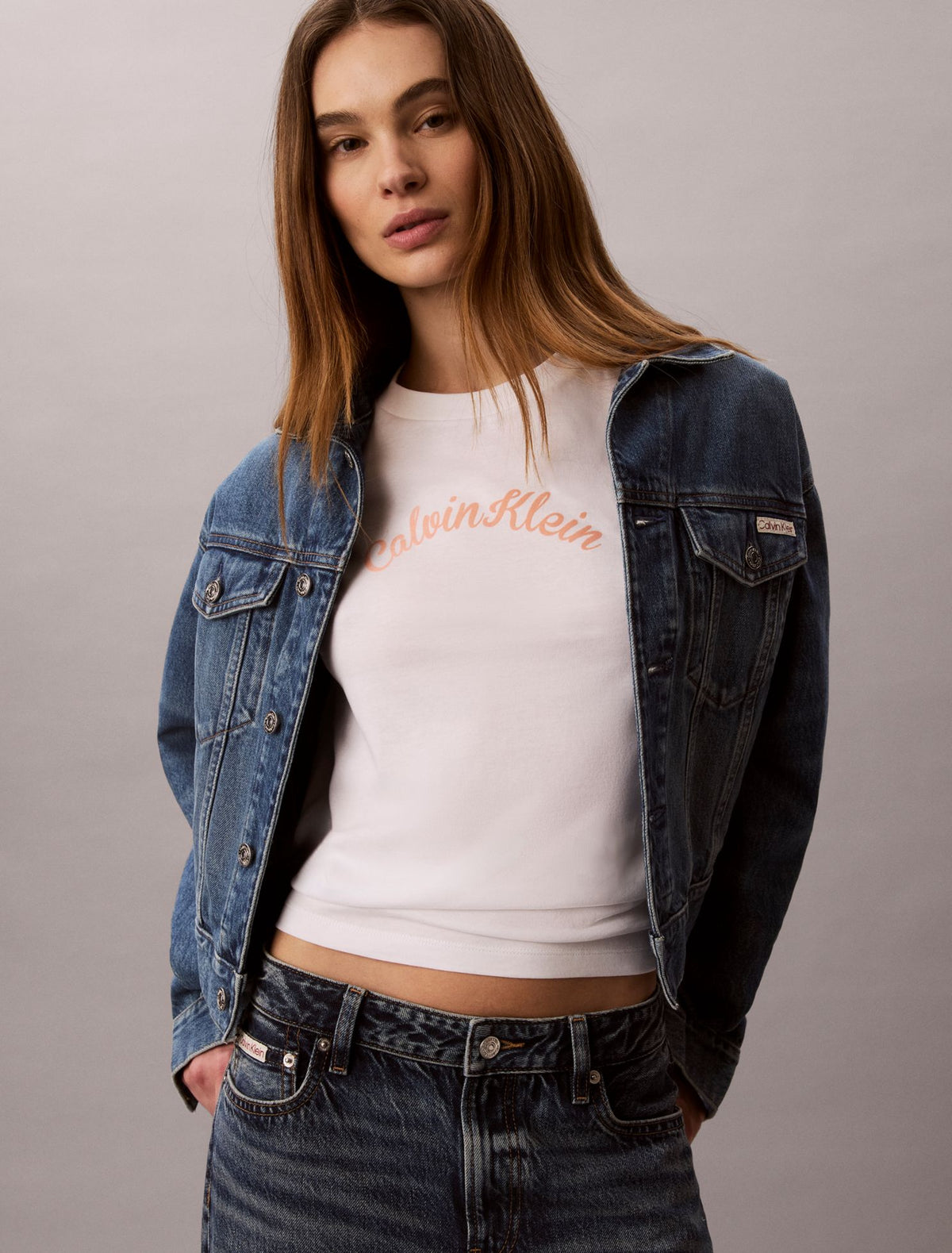 Felt Logo Graphic Classic T-Shirt - Calvin Klein Women