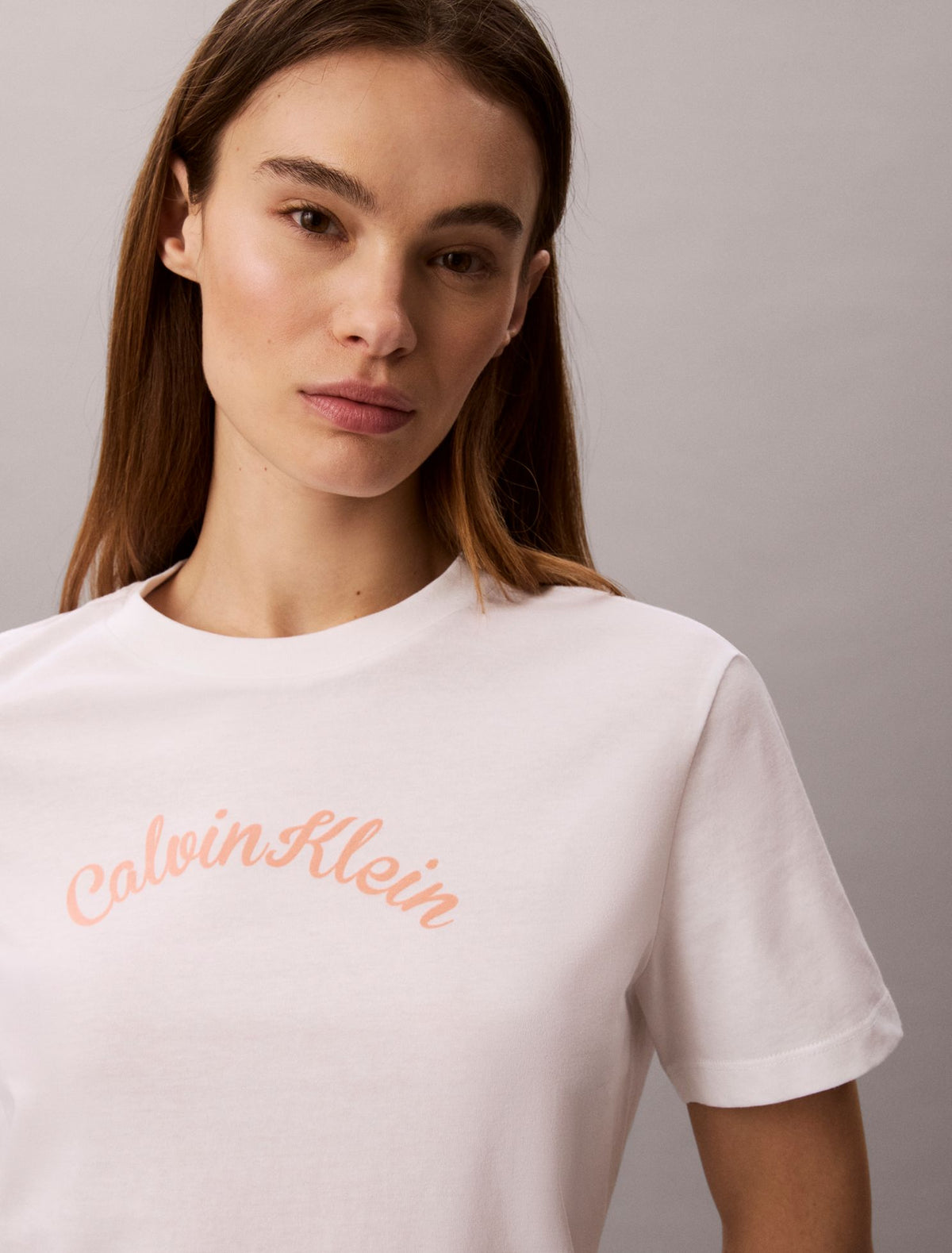 Felt Logo Graphic Classic T-Shirt - Calvin Klein Women