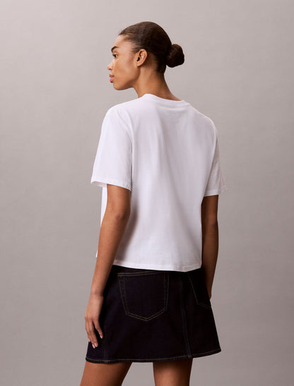 Cursive Calvin Klein Graphic Boxy Tee - Calvin Klein Women