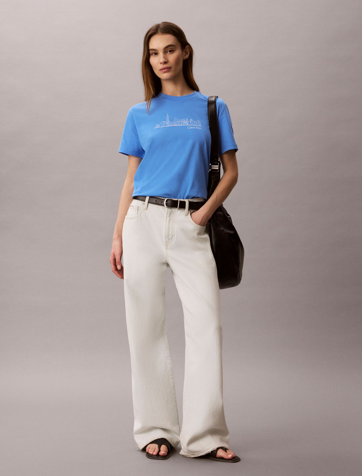 New York Cityscape Classic Graphic Tee - Calvin Klein Women