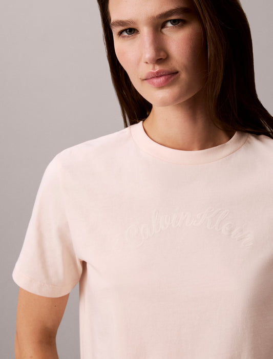 Felt Logo Graphic Classic T-Shirt - Calvin Klein Women