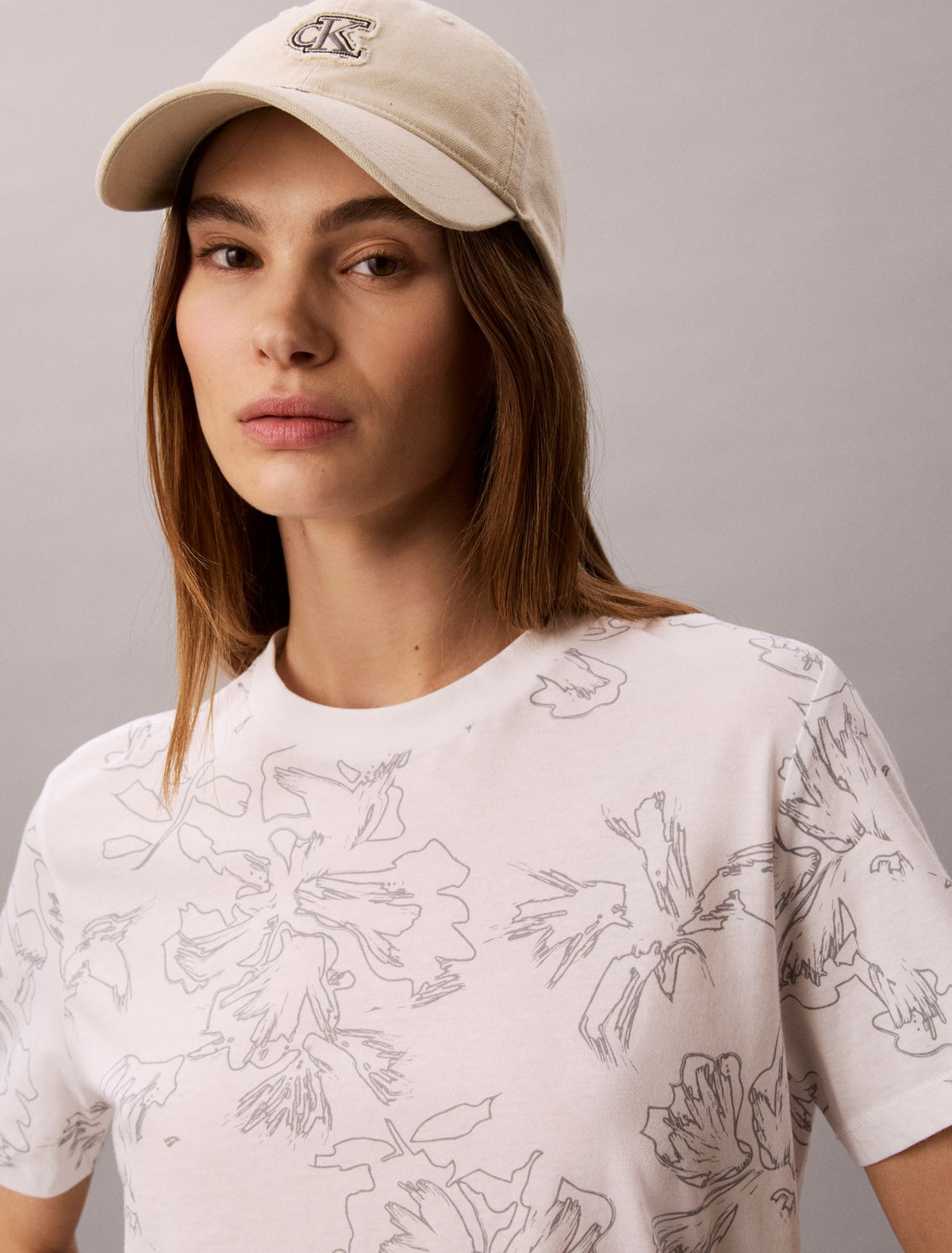 Floral Graphic Classic Tee - Calvin Klein Women
