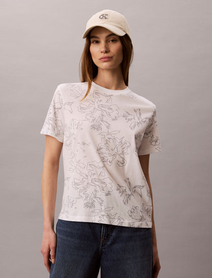 Floral Graphic Classic Tee - Calvin Klein Women