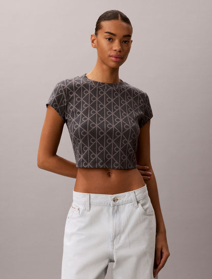 Emblem Logo Baby Tee - Calvin Klein Women