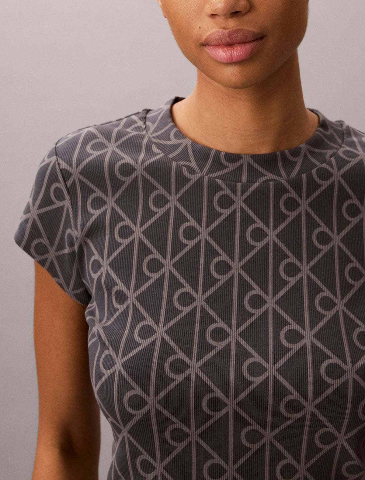 Emblem Logo Baby Tee - Calvin Klein Women