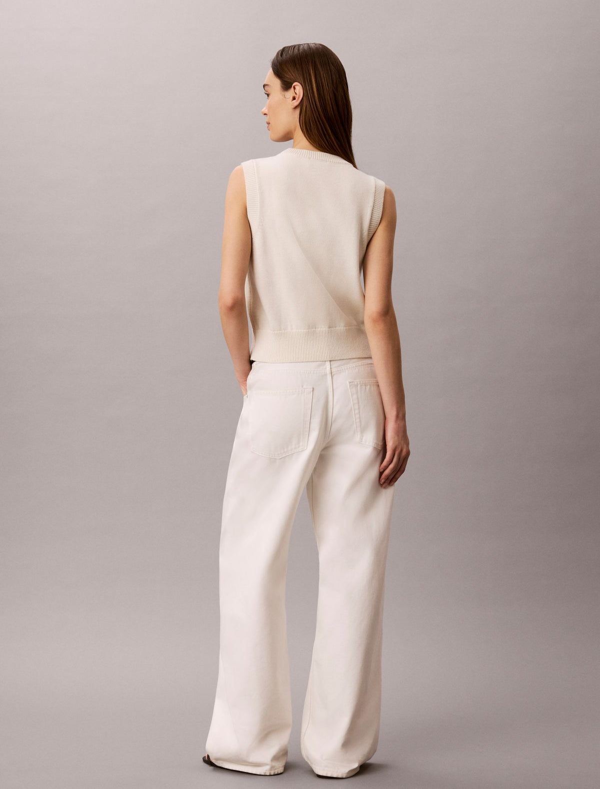 Textured Monogram Tank Top - Calvin Klein Women