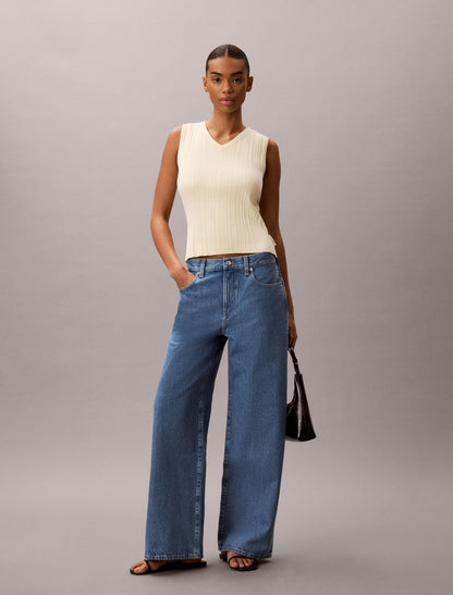 Rib V-Neck Tank Top - Calvin Klein Women
