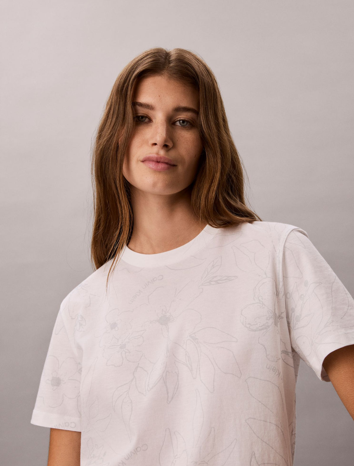 Floral Print Classic T-Shirt - Calvin Klein Women