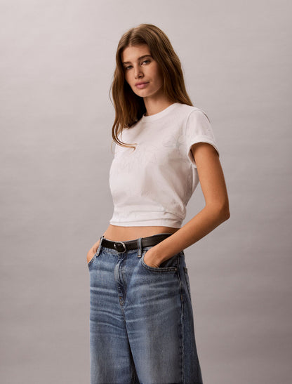 Floral Print Classic T-Shirt - Calvin Klein Women