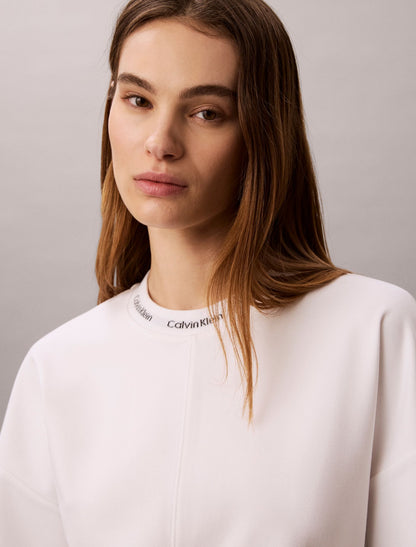 Logo Jacquard Boxy T-Shirt - Calvin Klein Women