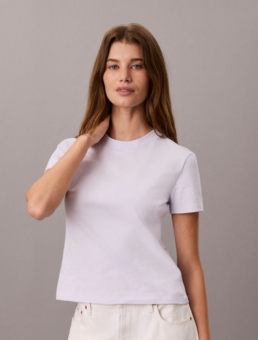 Allover Monogram Slim T-Shirt - Calvin Klein Women