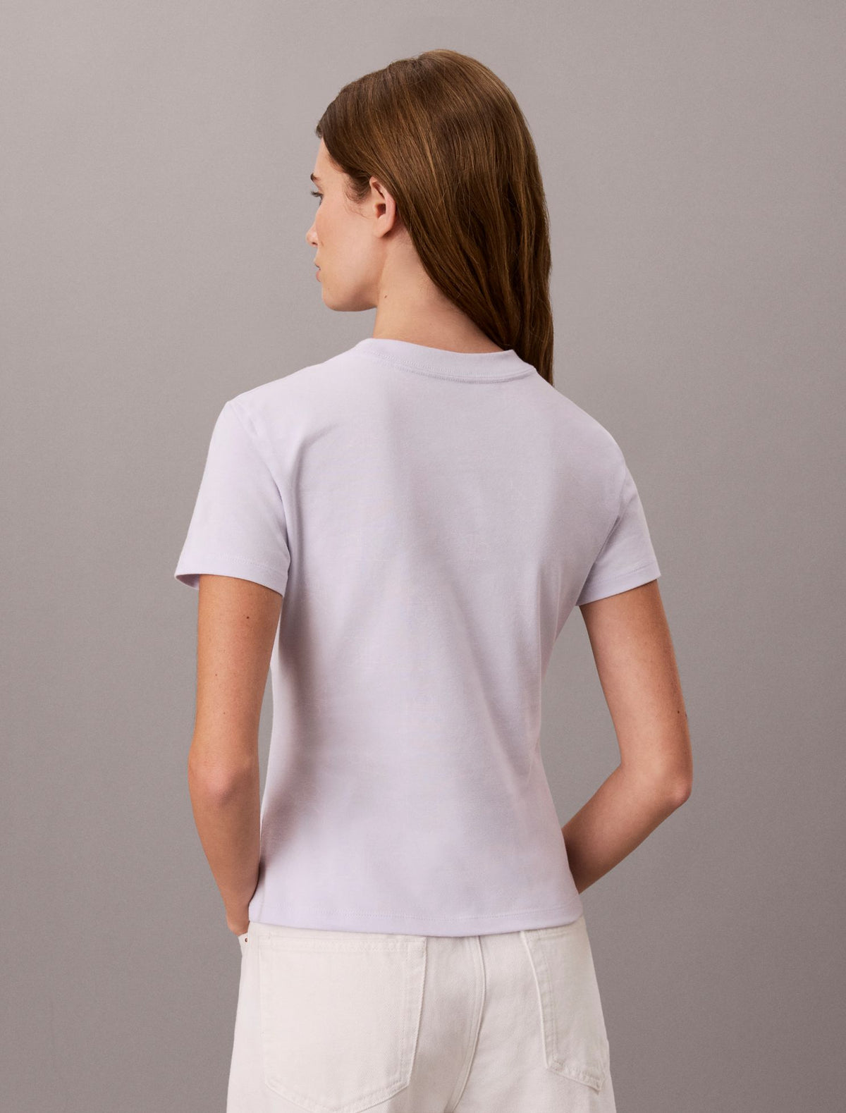 Allover Monogram Slim T-Shirt - Calvin Klein Women
