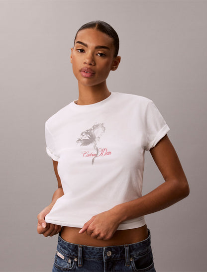 Floral Graphic Classic Tee - Calvin Klein Women