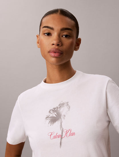 Floral Graphic Classic Tee - Calvin Klein Women