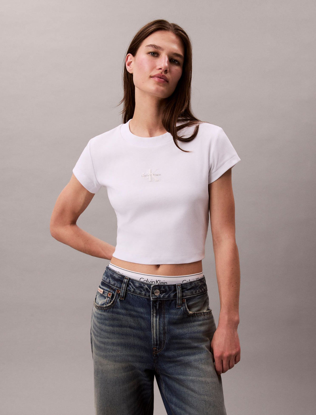 Monologo Baby Tee - Calvin Klein Women