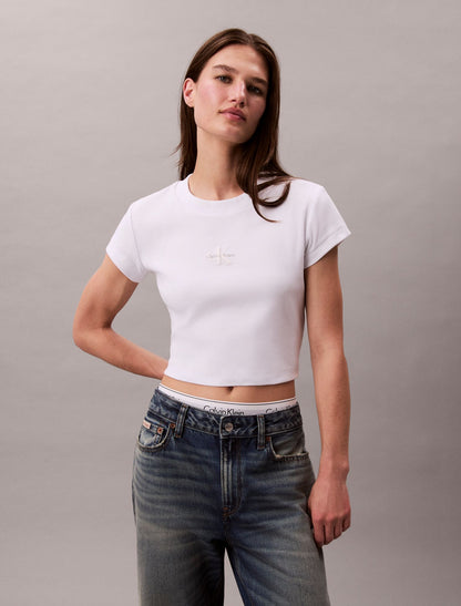 Monologo Baby Tee - Calvin Klein Women