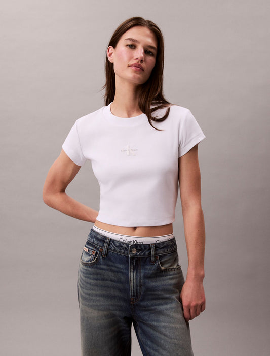 Monologo Baby Tee - Calvin Klein Women