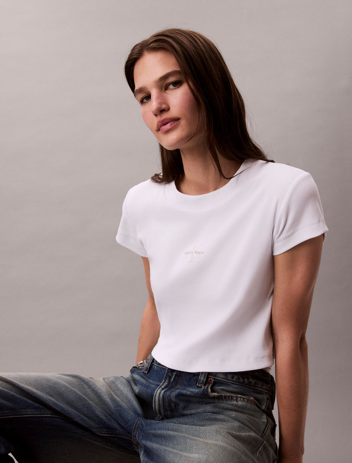 Monologo Baby Tee - Calvin Klein Women