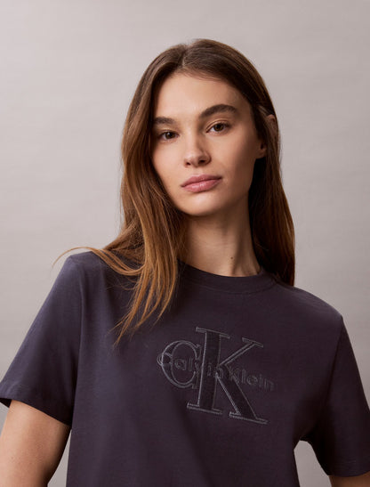Baby Terry Monologo Graphic Tee - Calvin Klein Women