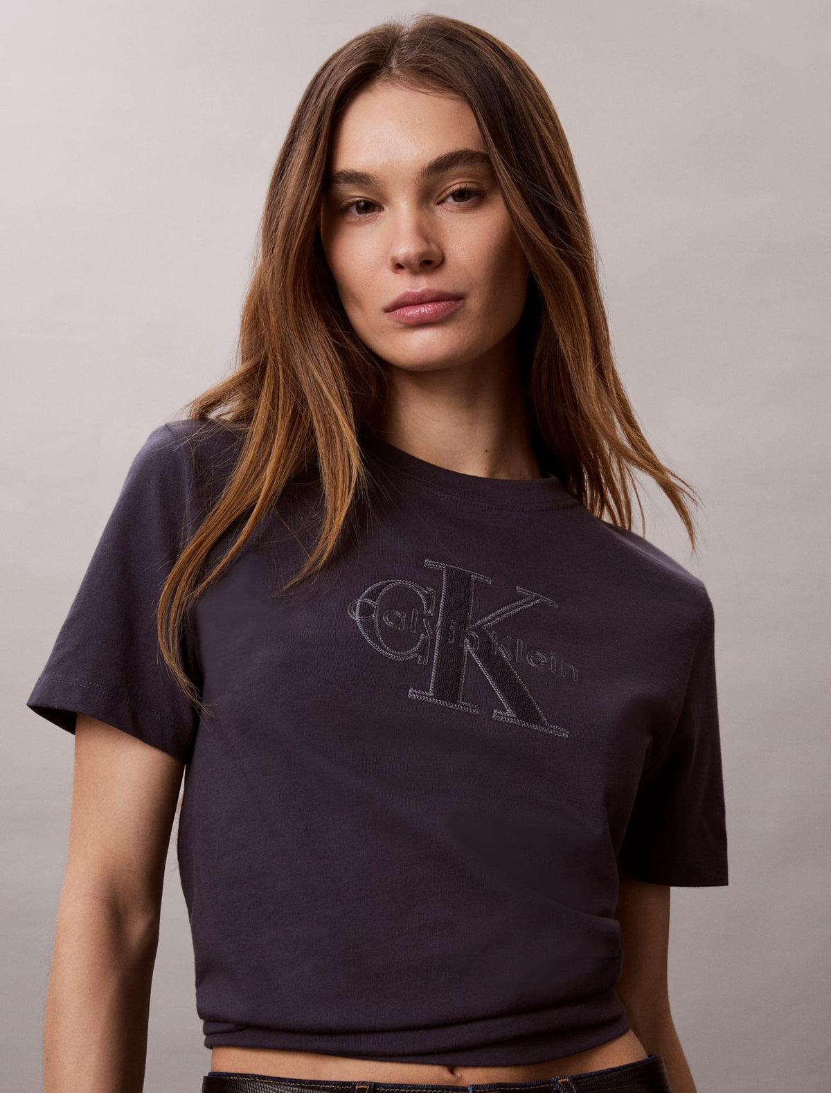 Baby Terry Monologo Graphic Tee - Calvin Klein Women