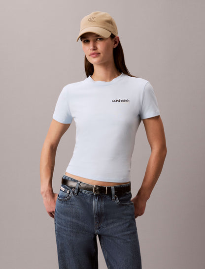 Logo Graphic Slim T-Shirt - Calvin Klein Women