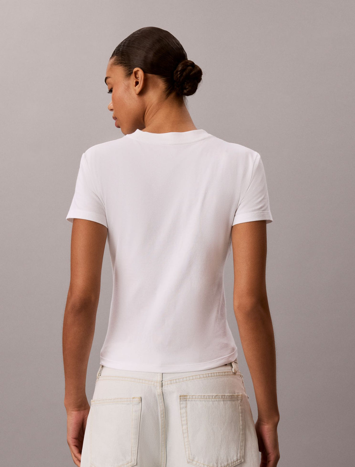 Slim Tiered Logo Graphic Tee - Calvin Klein Women
