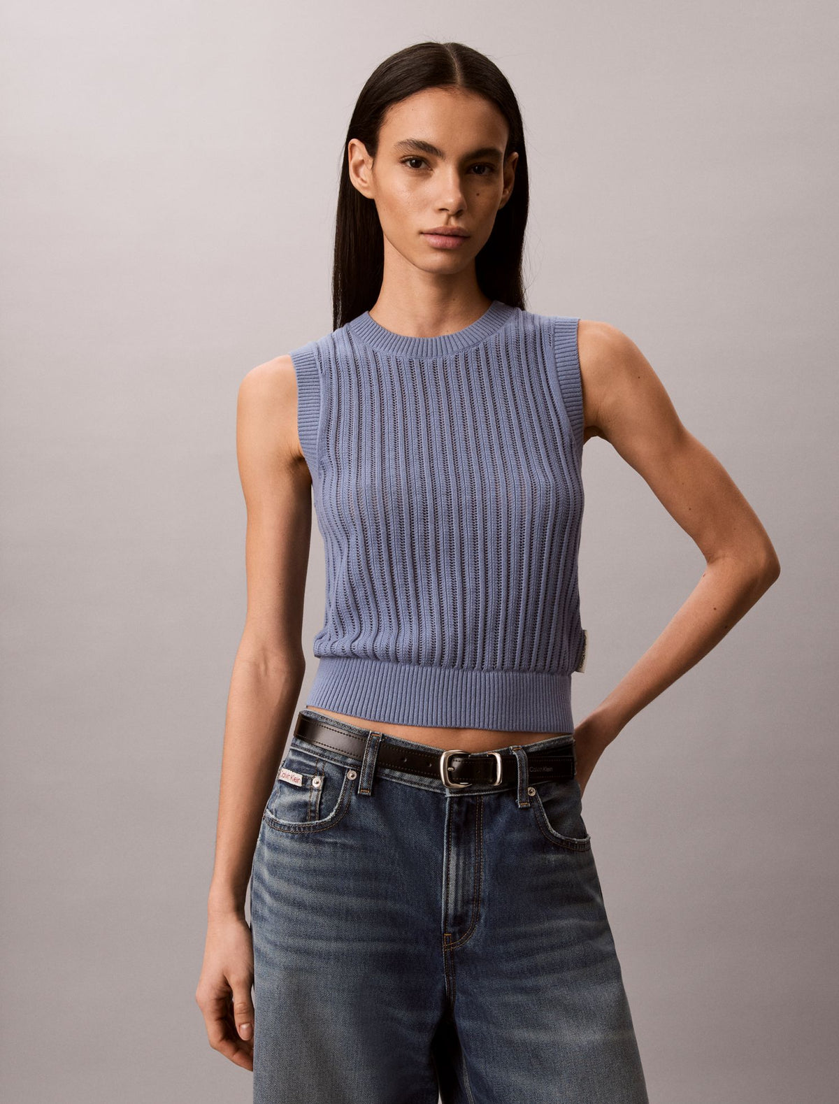 Open Stitch Sweater Tank - Calvin Klein Women
