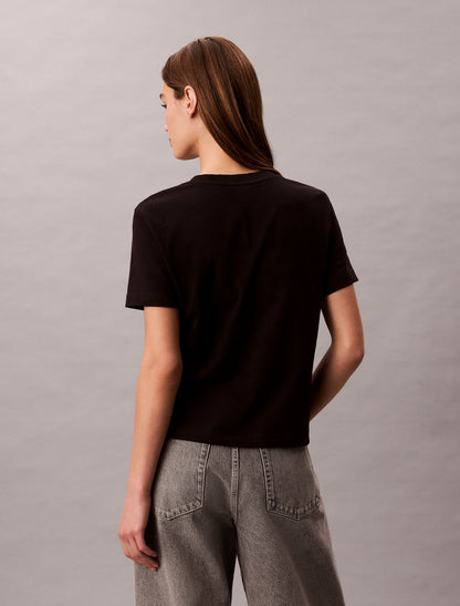 Monogram V-Neck T-Shirt - Calvin Klein Women