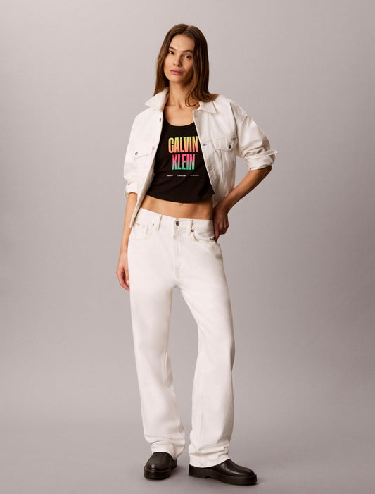 Pride Slim Scoopneck Tee - Calvin Klein Women