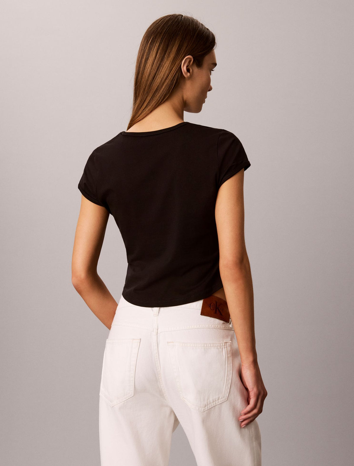 Pride Slim Scoopneck Tee - Calvin Klein Women
