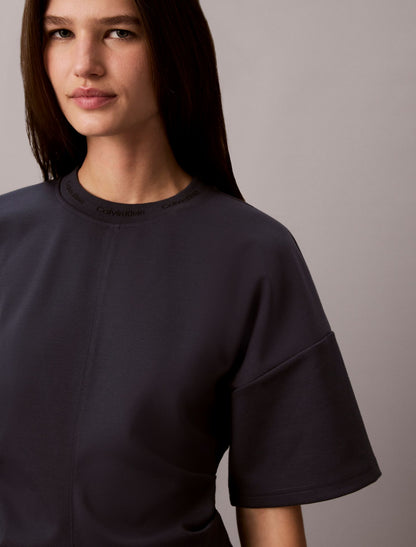 Logo Jacquard Boxy T-Shirt - Calvin Klein Women