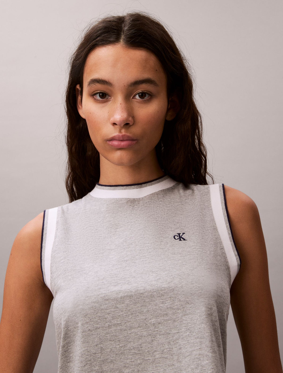 Monogram Cropped Muscle Tank - Calvin Klein Women