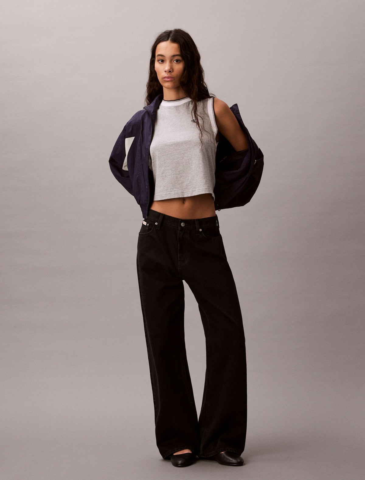 Monogram Cropped Muscle Tank - Calvin Klein Women