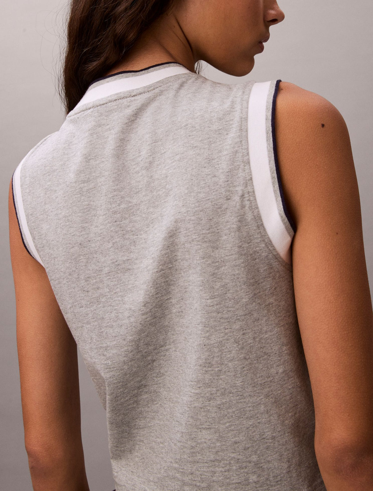 Monogram Cropped Muscle Tank - Calvin Klein Women