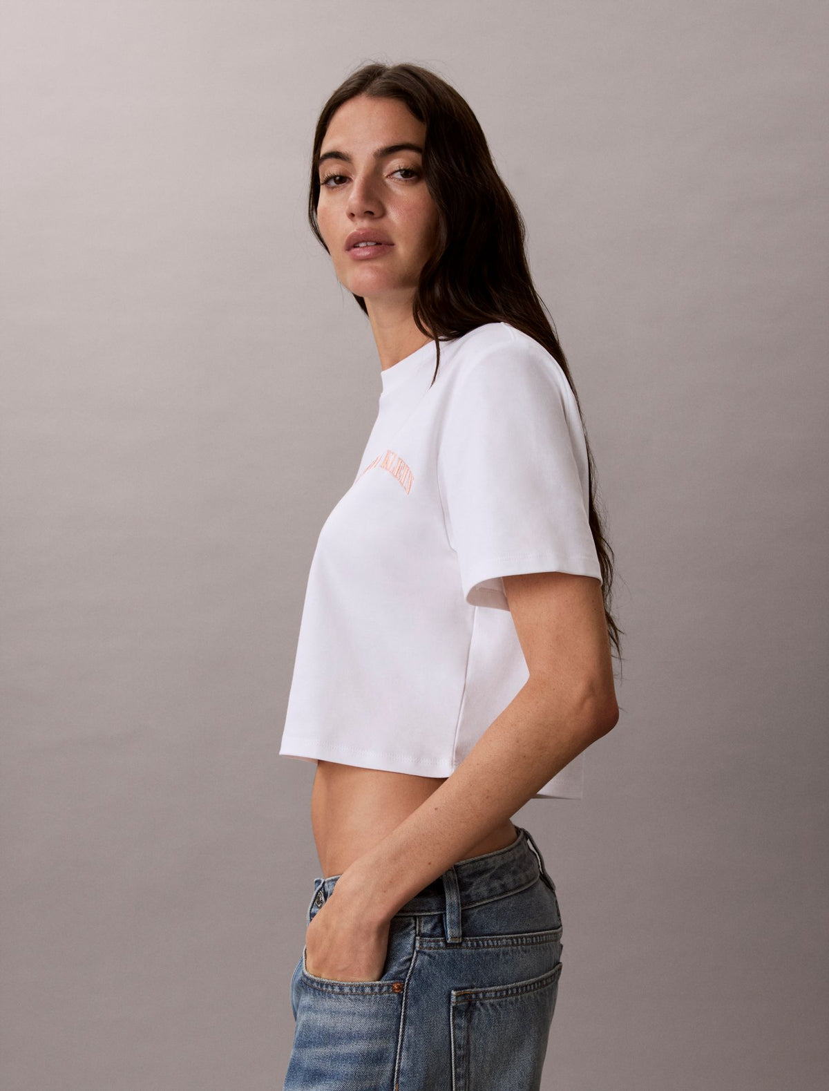 Heritage Classic Cropped T-Shirt - Calvin Klein Women