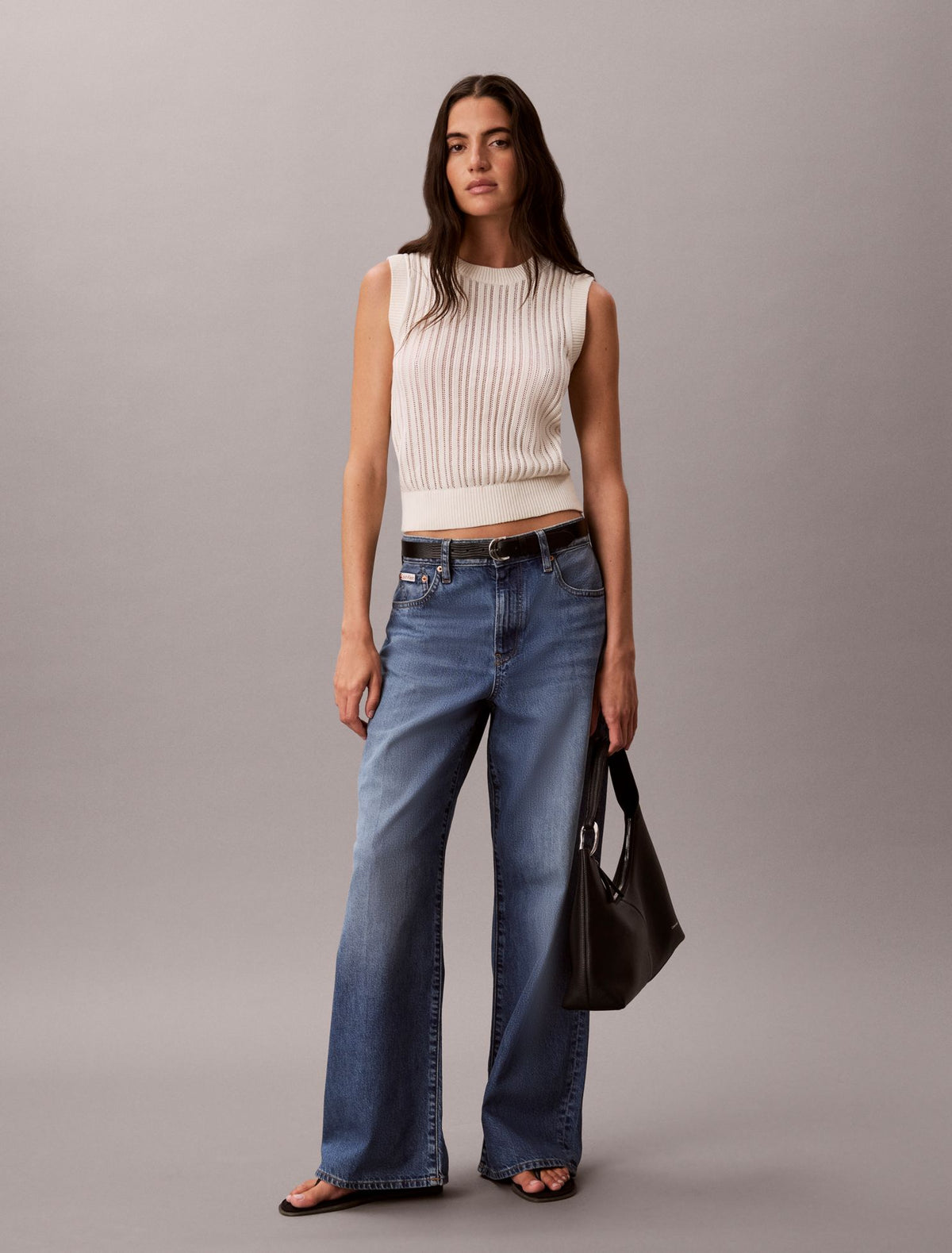 Open Stitch Sweater Tank - Calvin Klein Women