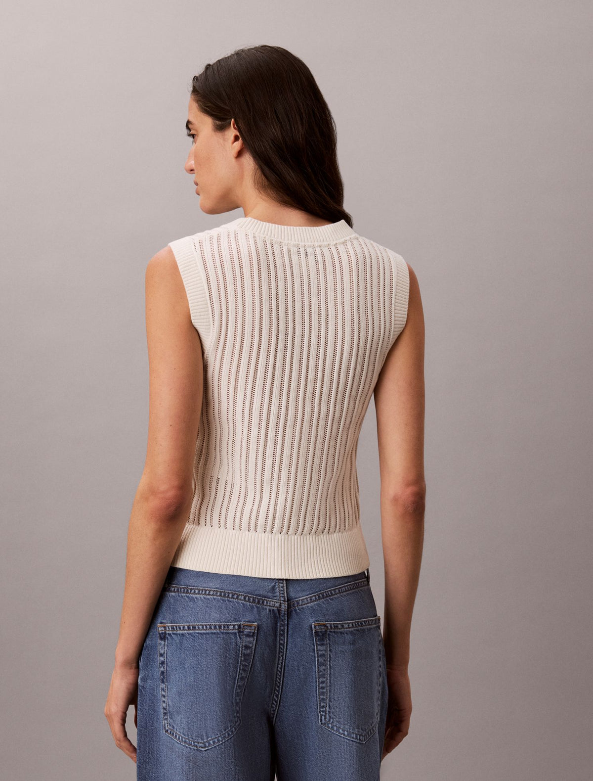Open Stitch Sweater Tank - Calvin Klein Women