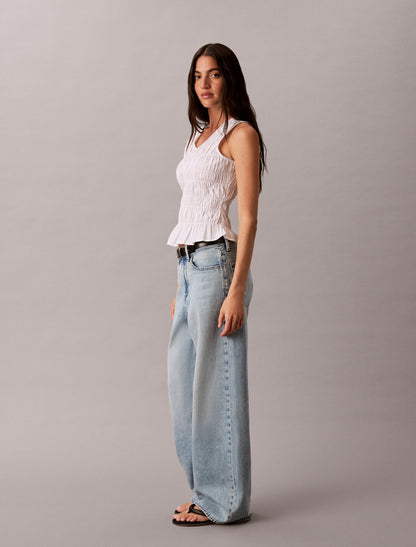 Cotton Poplin Sleeveless Top - Calvin Klein Women