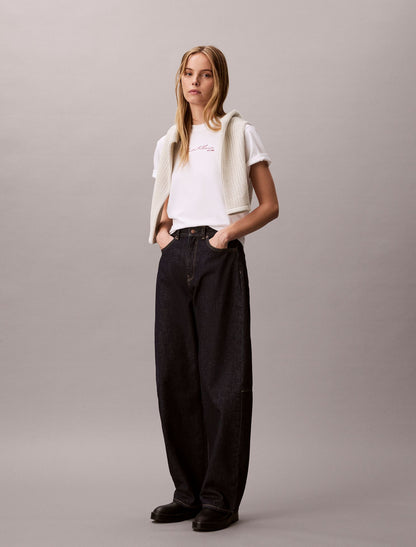 Script Logo Graphic Boxy T-Shirt - Calvin Klein Women
