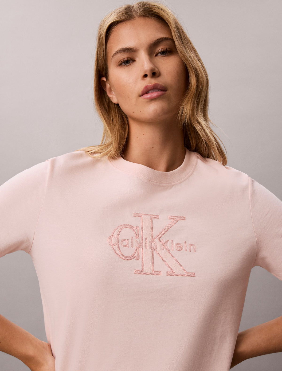 Baby Terry Monologo Graphic Tee - Calvin Klein Women
