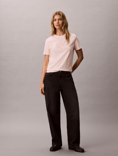 Baby Terry Monologo Graphic Tee - Calvin Klein Women
