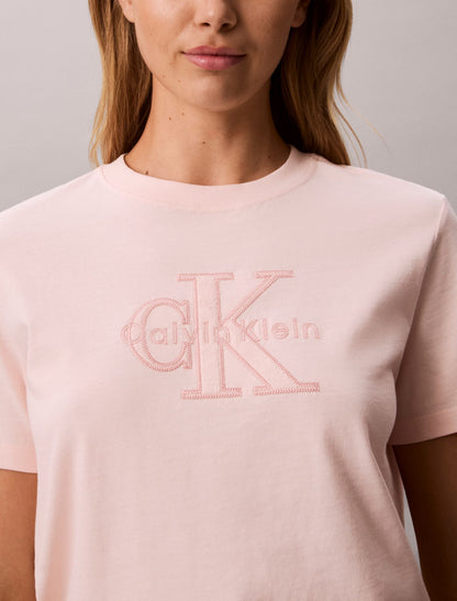 Baby Terry Monologo Graphic Tee - Calvin Klein Women