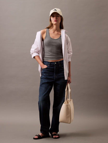 Cotton Contour Rib Tank - Calvin Klein Women