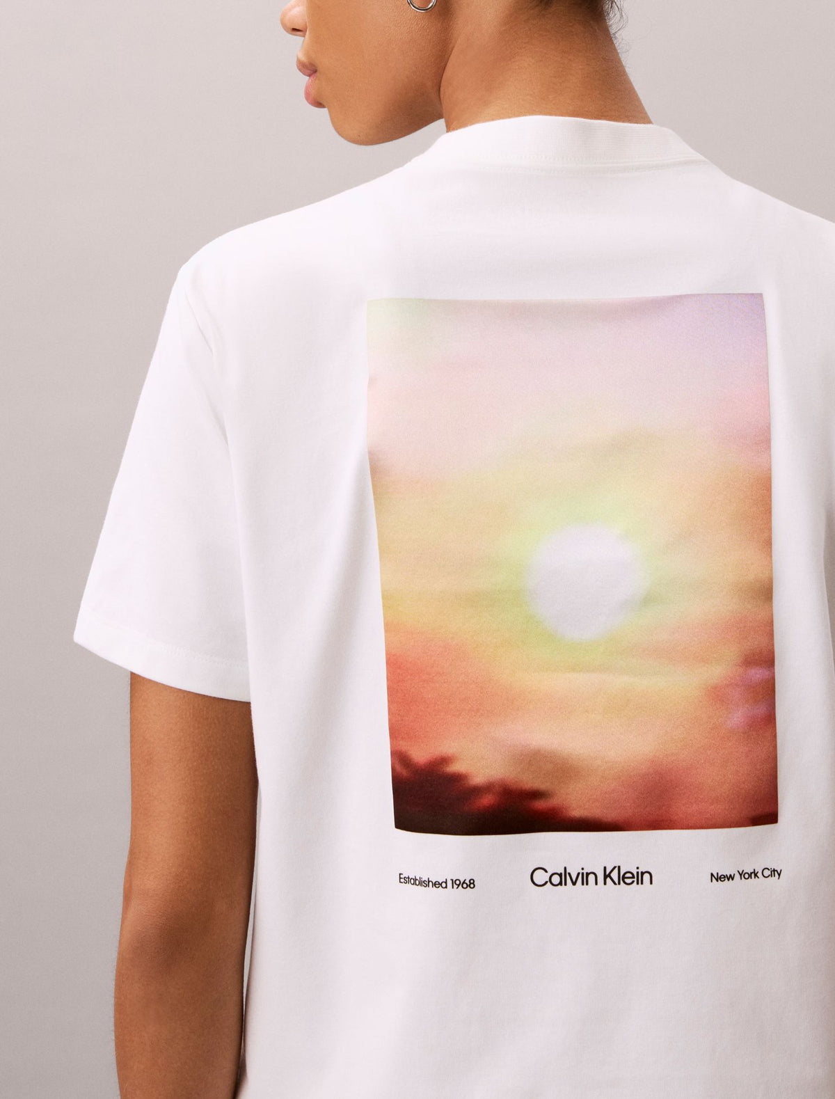 Sun Graphic Cooling Jersey Classic Tee - Calvin Klein Women