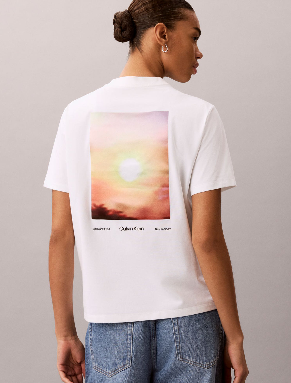 Sun Graphic Cooling Jersey Classic Tee - Calvin Klein Women