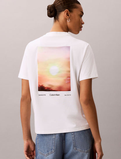 Sun Graphic Cooling Jersey Classic Tee - Calvin Klein Women