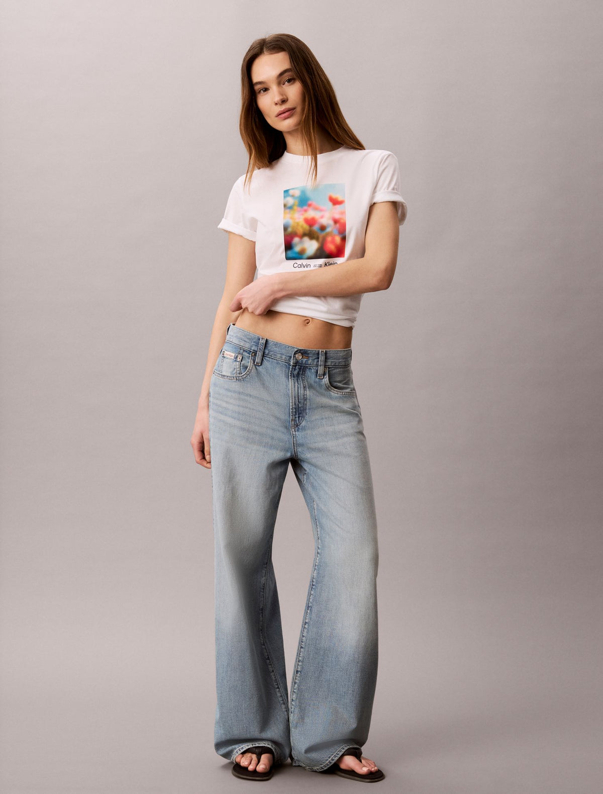 Flower Graphic Classic T-Shirt - Calvin Klein Women