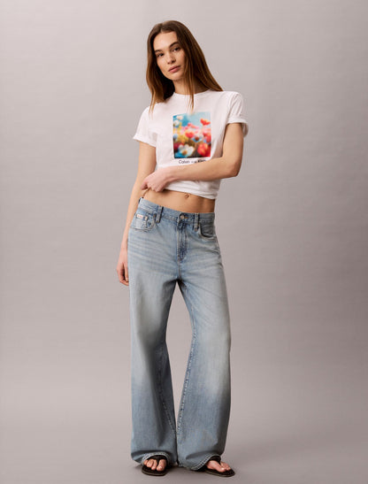 Flower Graphic Classic T-Shirt - Calvin Klein Women